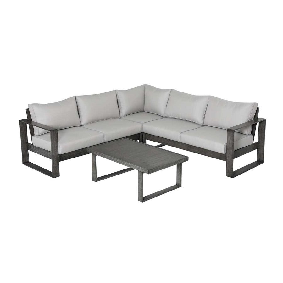 Walsh 4-Piece Aluminum Sectional Sofa Set