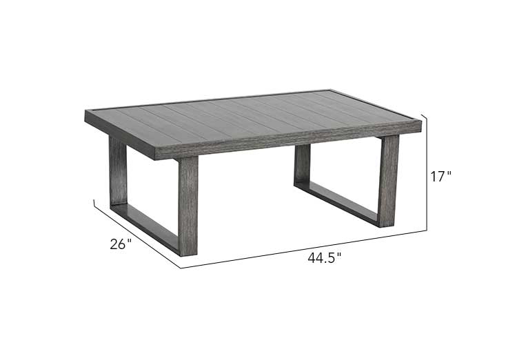 Walsh 4-Piece Aluminum Sectional Sofa Set