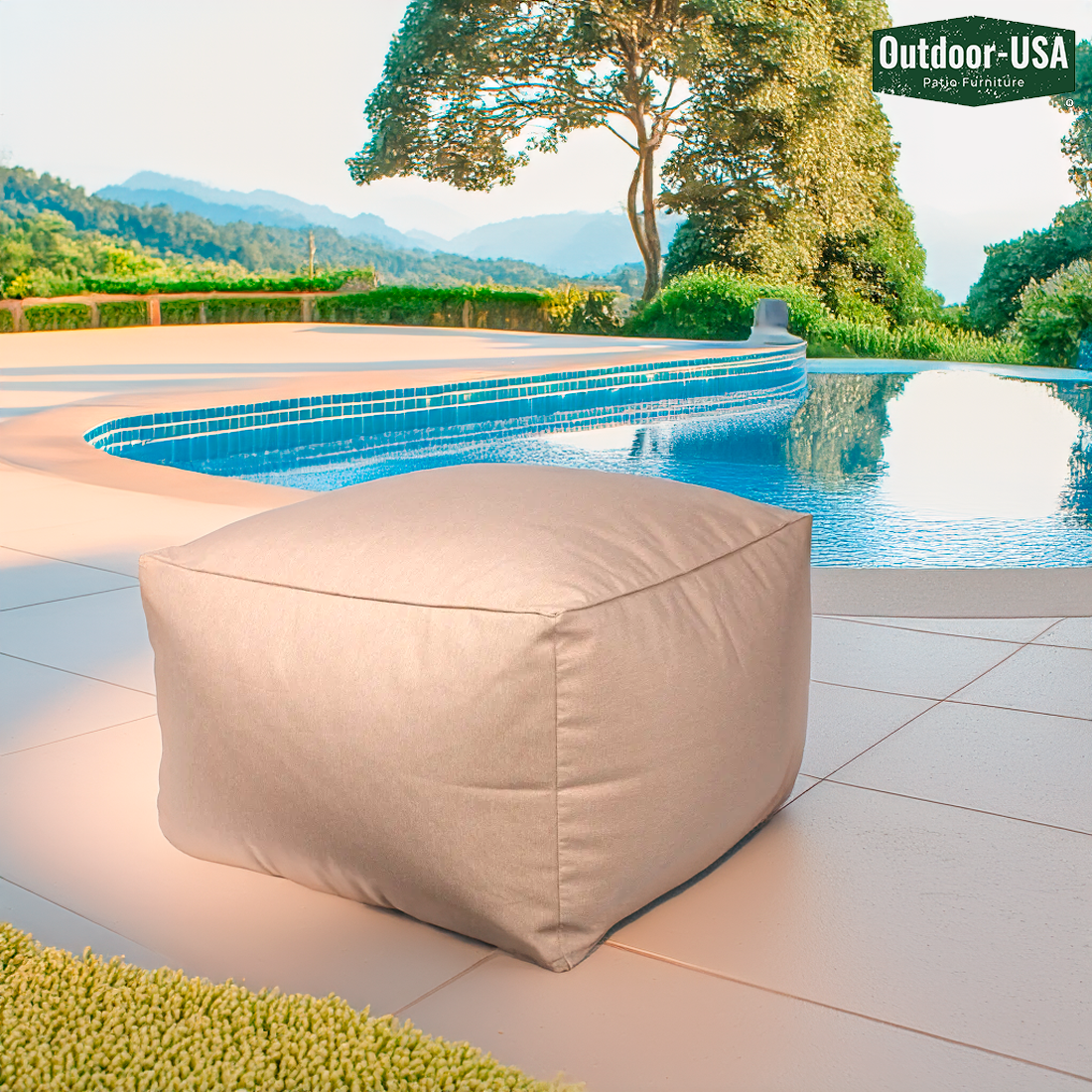 Puf con taburete para pies de Outdoor-USA
