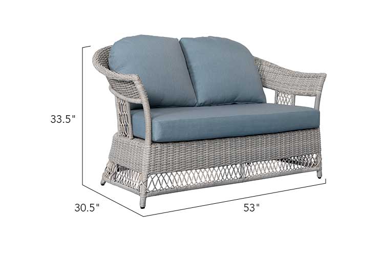 Shell 4-Piece Wicker Sofa Set