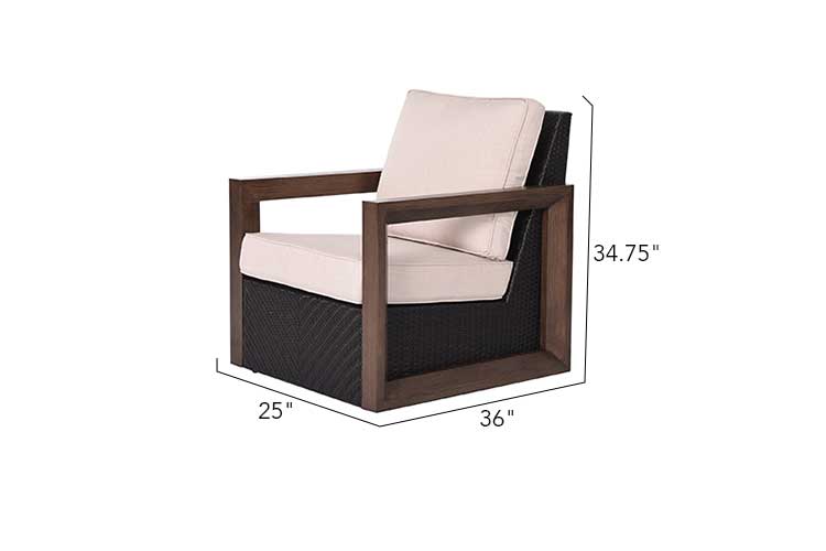 Delano 5-Piece Wicker Sectional Sofa Set