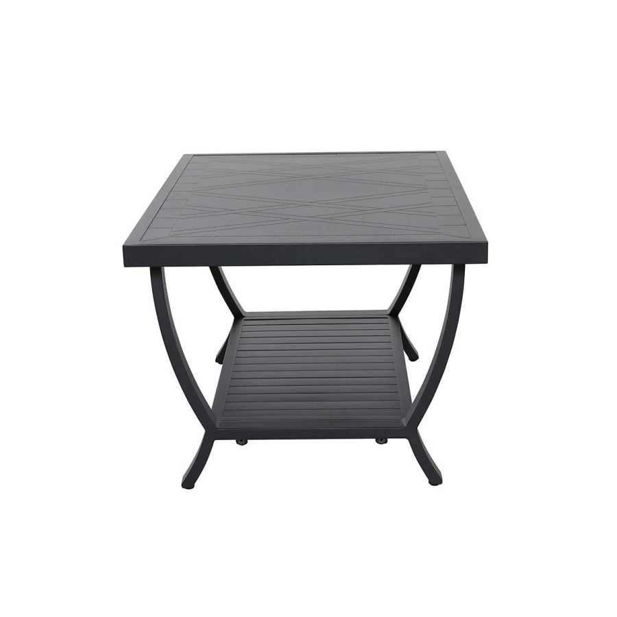 Jarvis 2-Piece Aluminum Sofa Set with Coffee Table