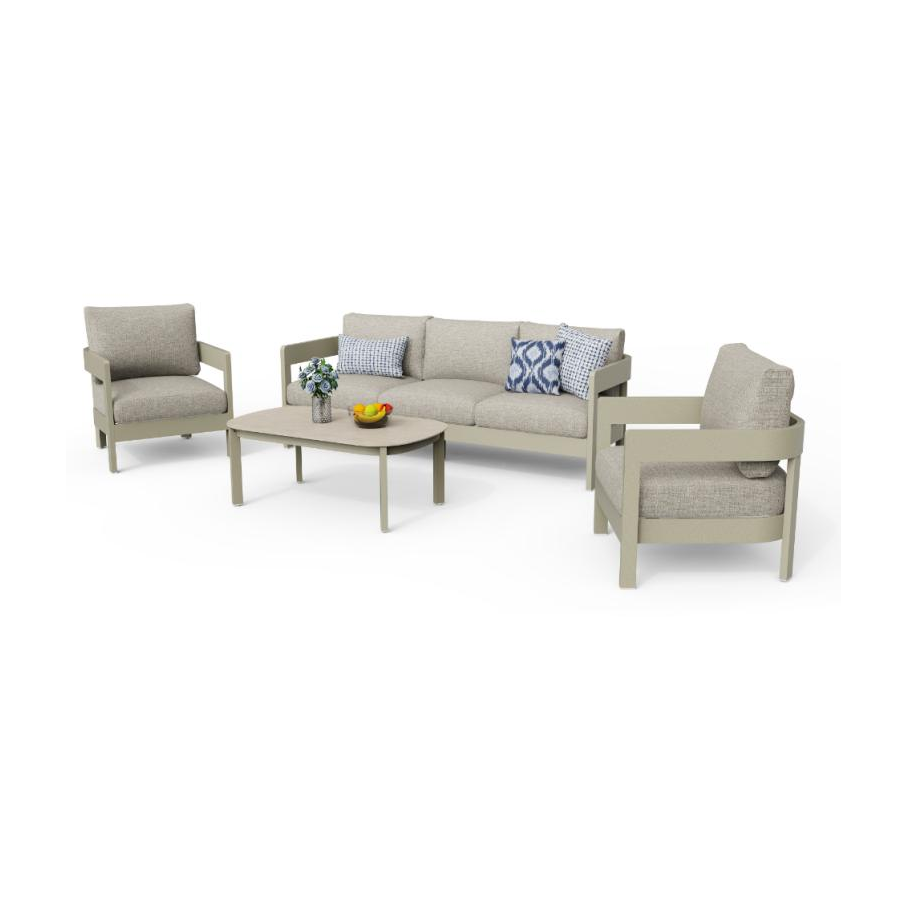 Aconcagua 4-Piece Aluminum Living Room Set