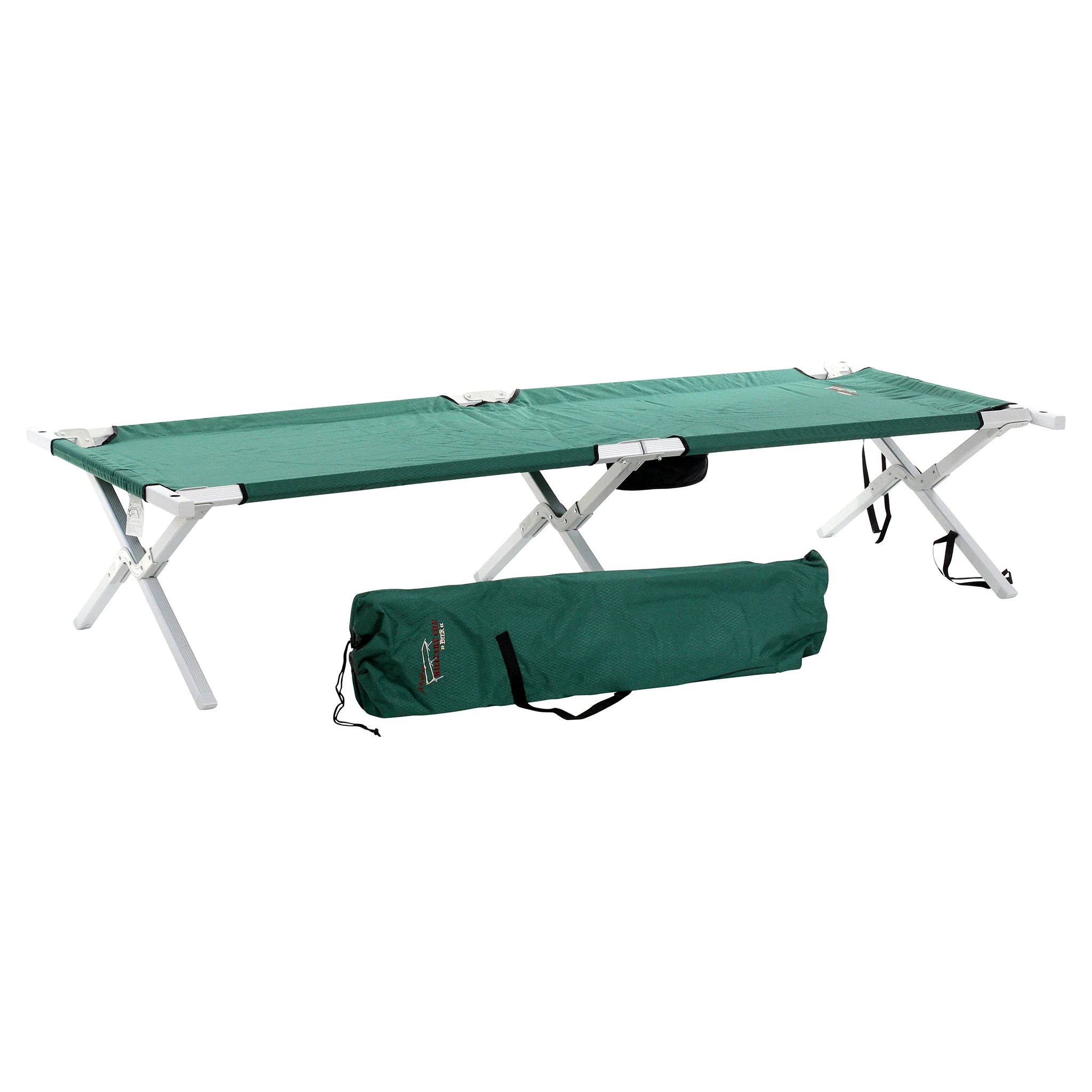 Maine Military Cot HD – Heavy-Duty Full-Size Aluminum Cot with 375 lb Capacity
