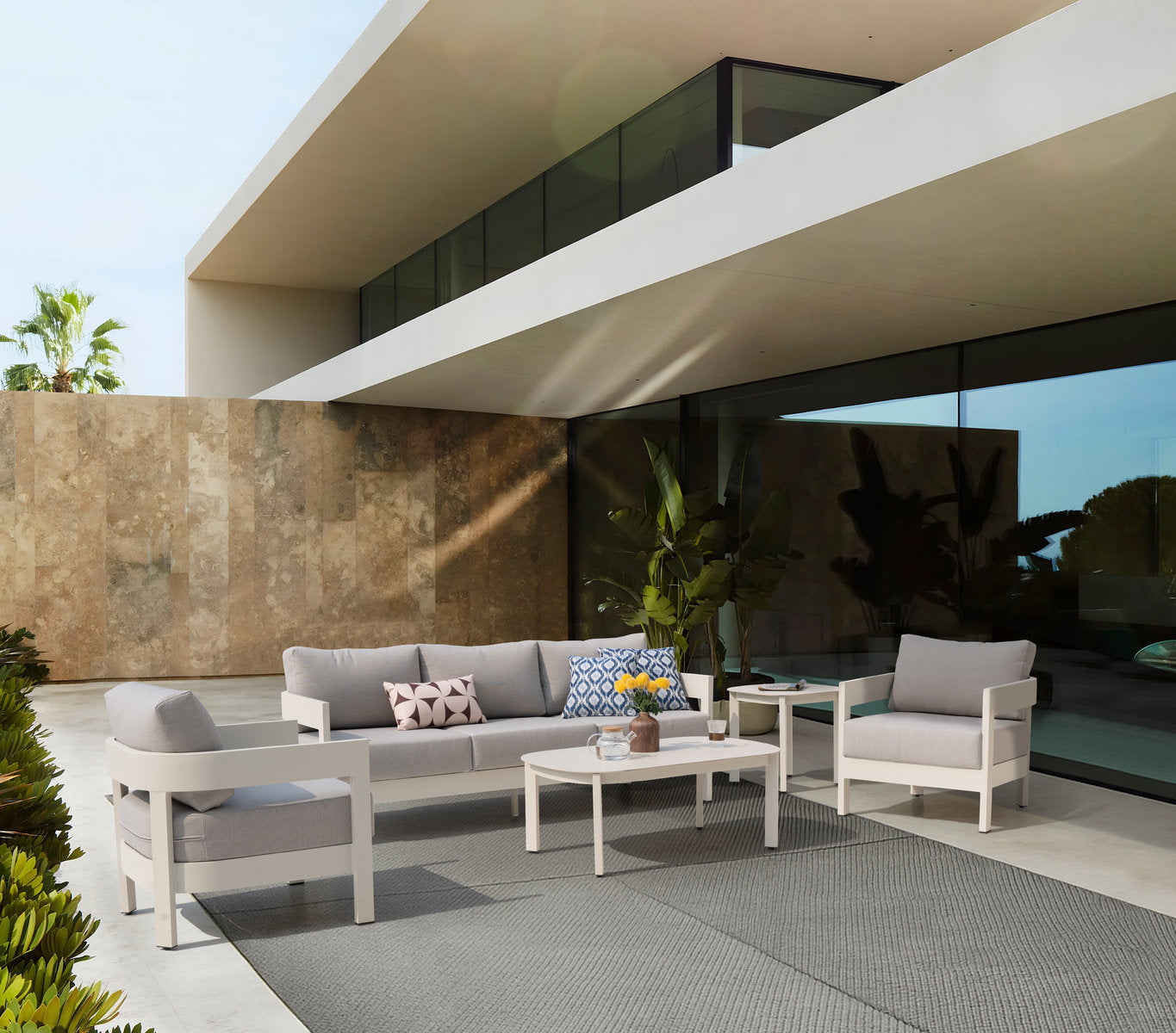 Aconcagua 4-Piece Aluminum Living Room Set