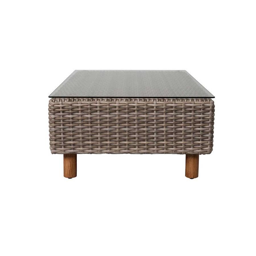 Orlando Wicker Loveseat & Coffee Table Set