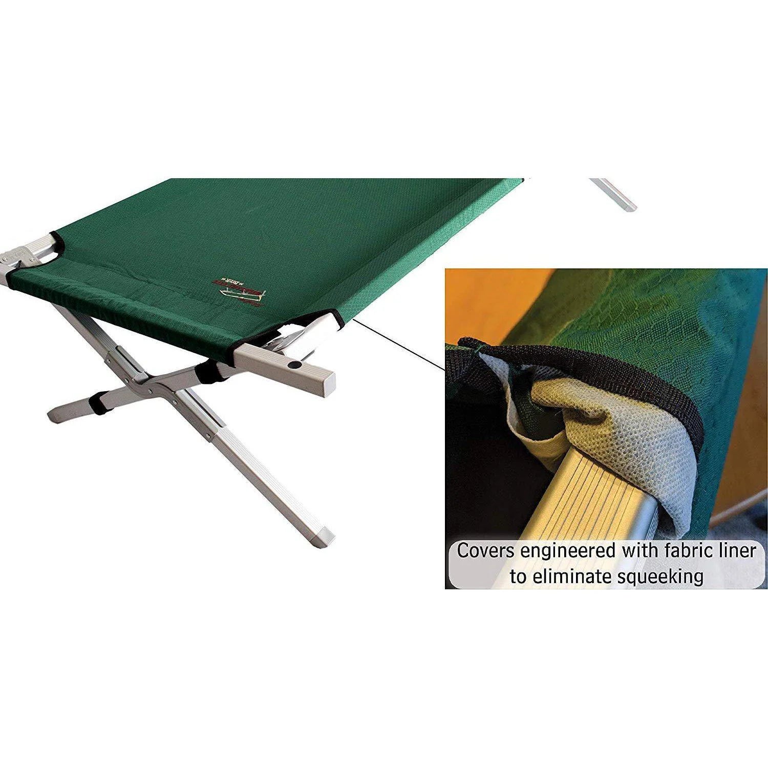 Maine Military Cot HD – Heavy-Duty Full-Size Aluminum Cot with 375 lb Capacity