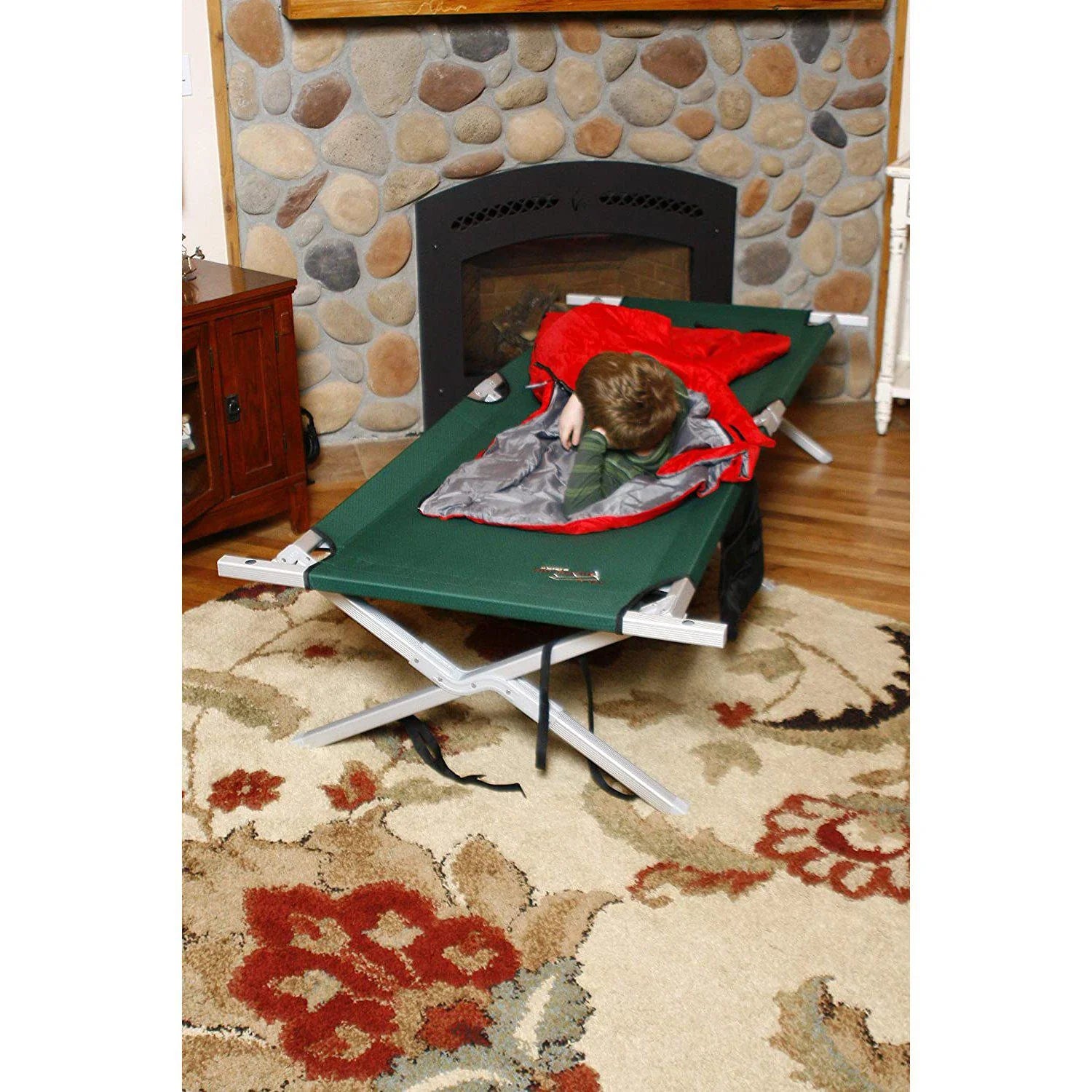 Maine Military Cot HD – Heavy-Duty Full-Size Aluminum Cot with 375 lb Capacity