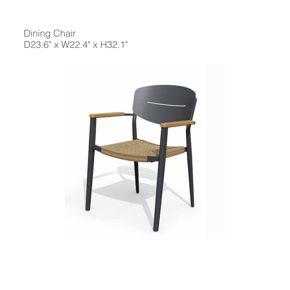 Gin 5-Piece Wicker Dining Set