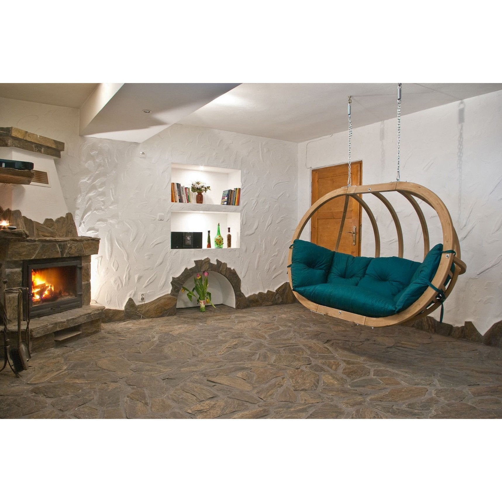 Globo Royal Green Double Seater Hanging Chair - Amazonas Online UK