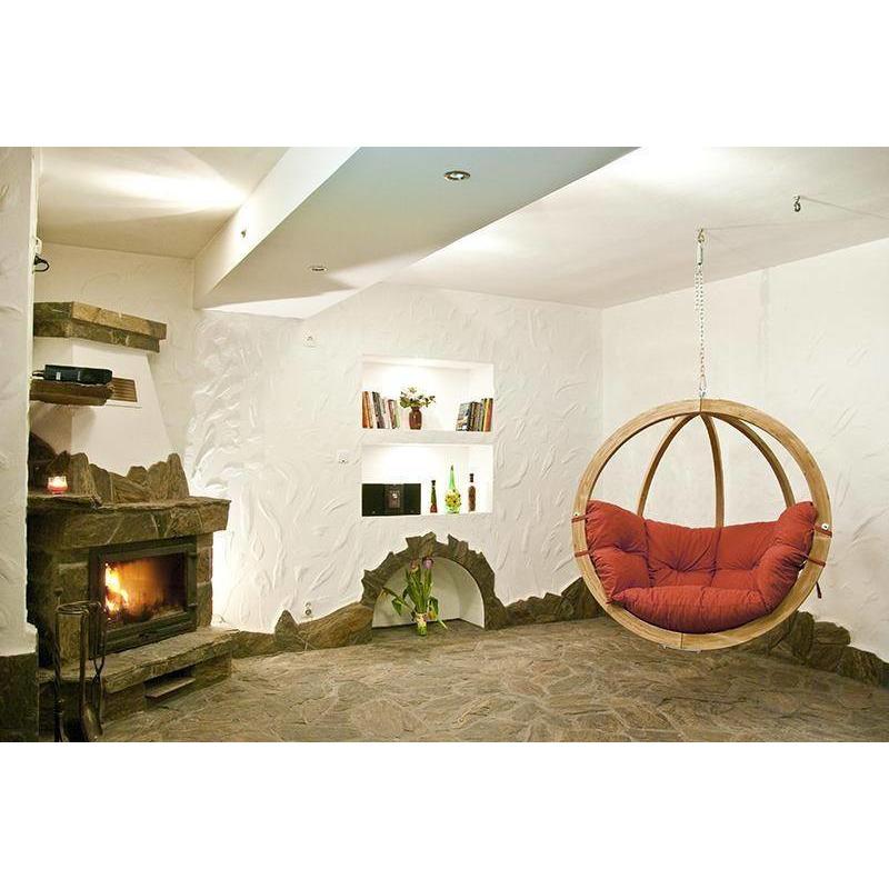 Globo Single Terracotta Hanging Chair - Amazonas Online UK