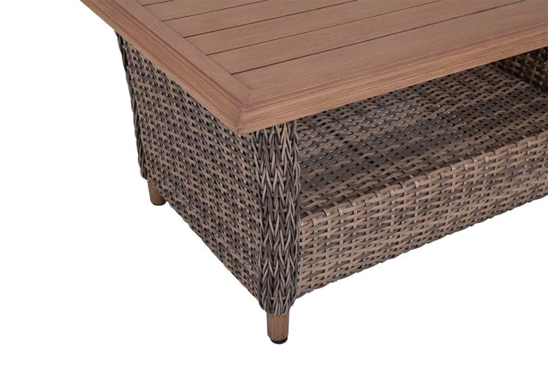 Mitchell 4-Piece Wicker Sofa Set with Swivel Rocking Chairs