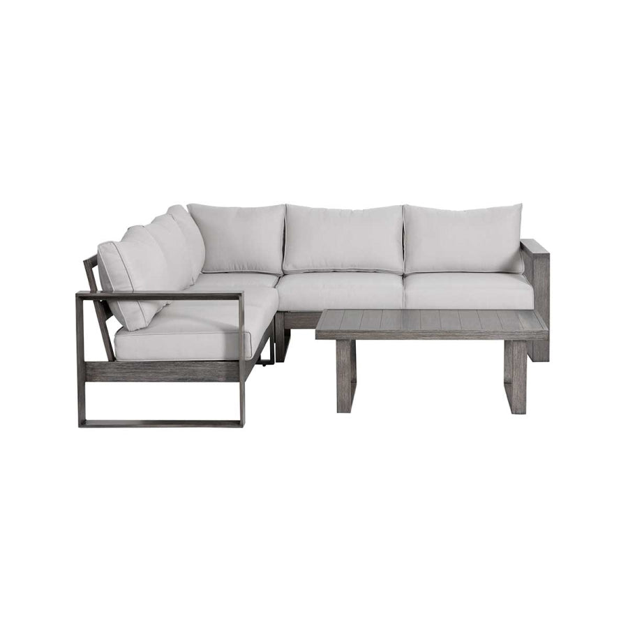 Walsh 4-Piece Aluminum Sectional Sofa Set