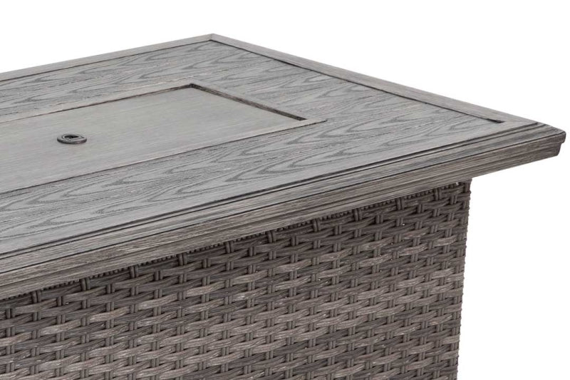 Tenaya 4-Piece Firepit Set with Swivel Rocking Chairs