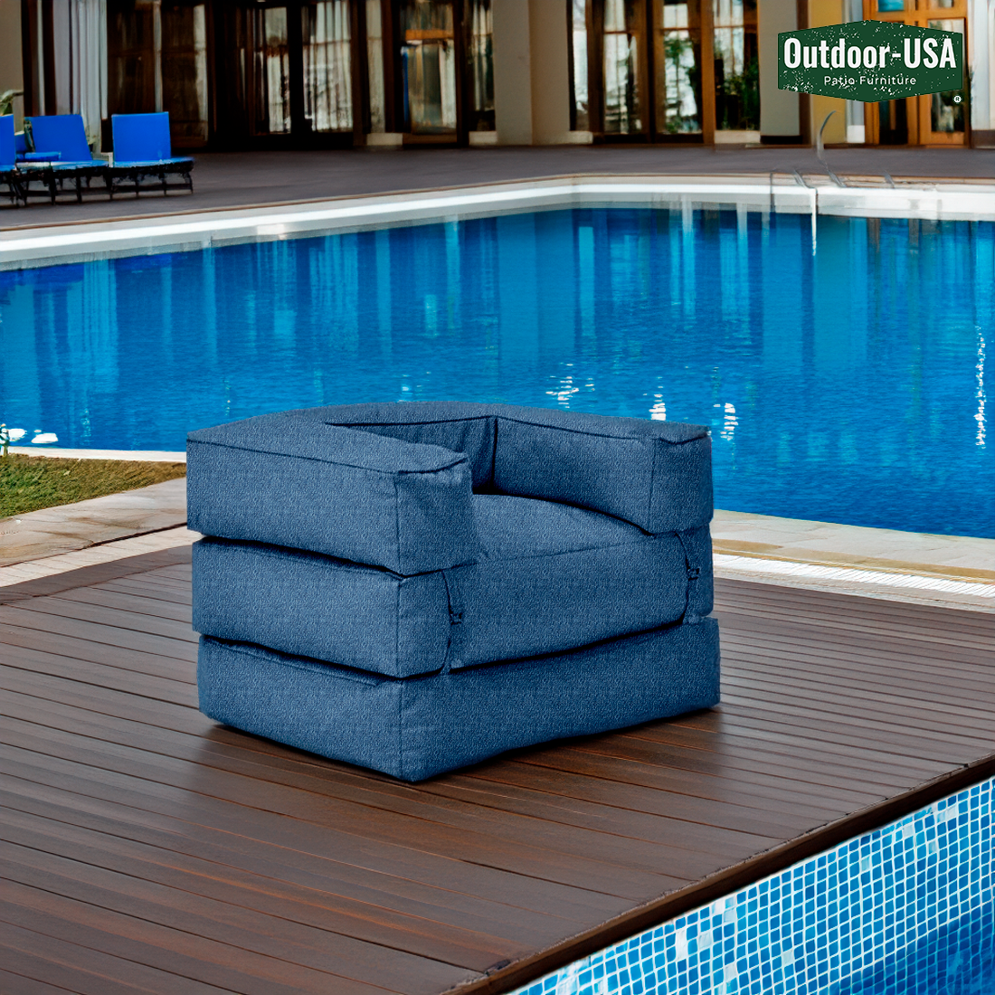 Sillón modular tipo puf Outdoor-USA