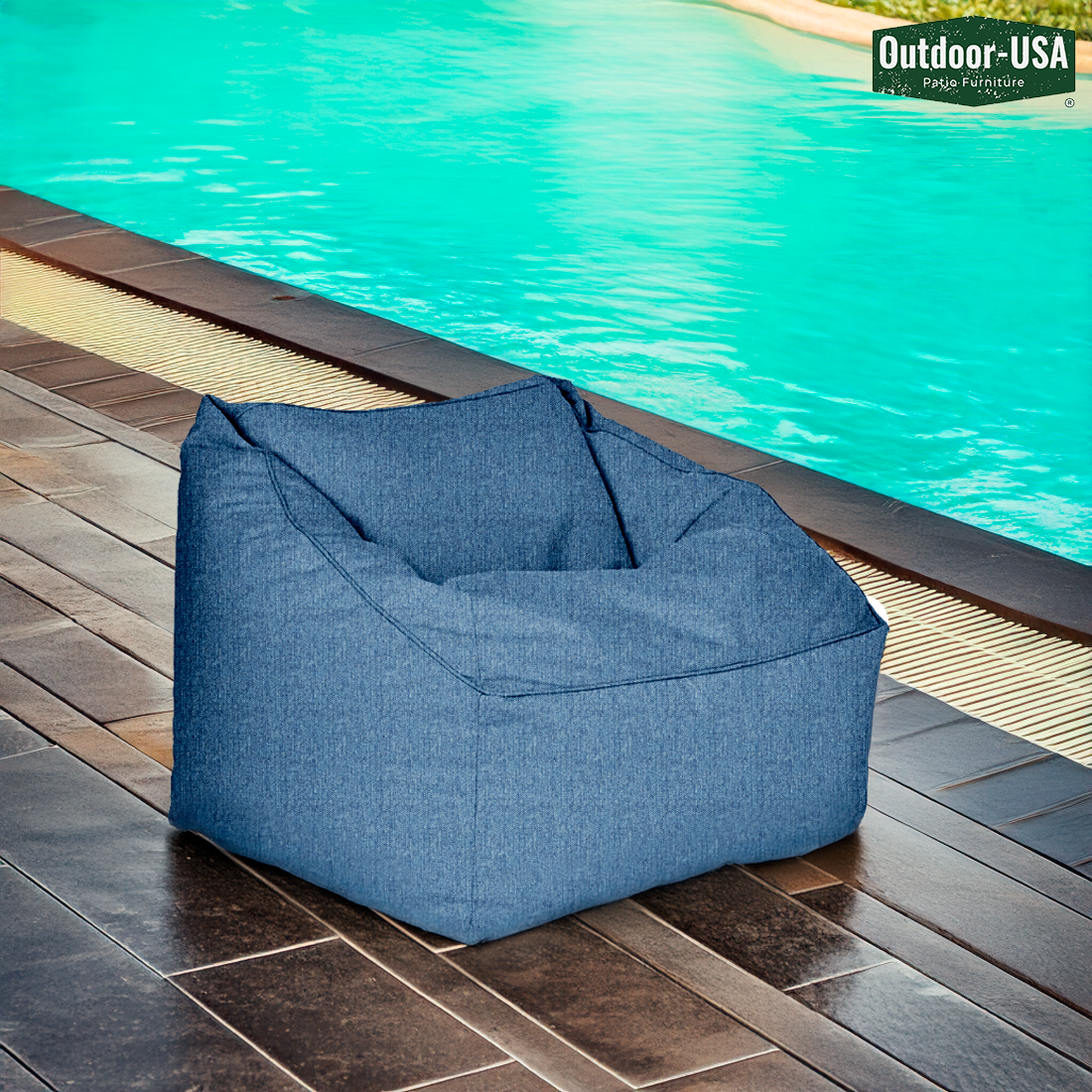 Pouf en forme de cube Outdoor-USA