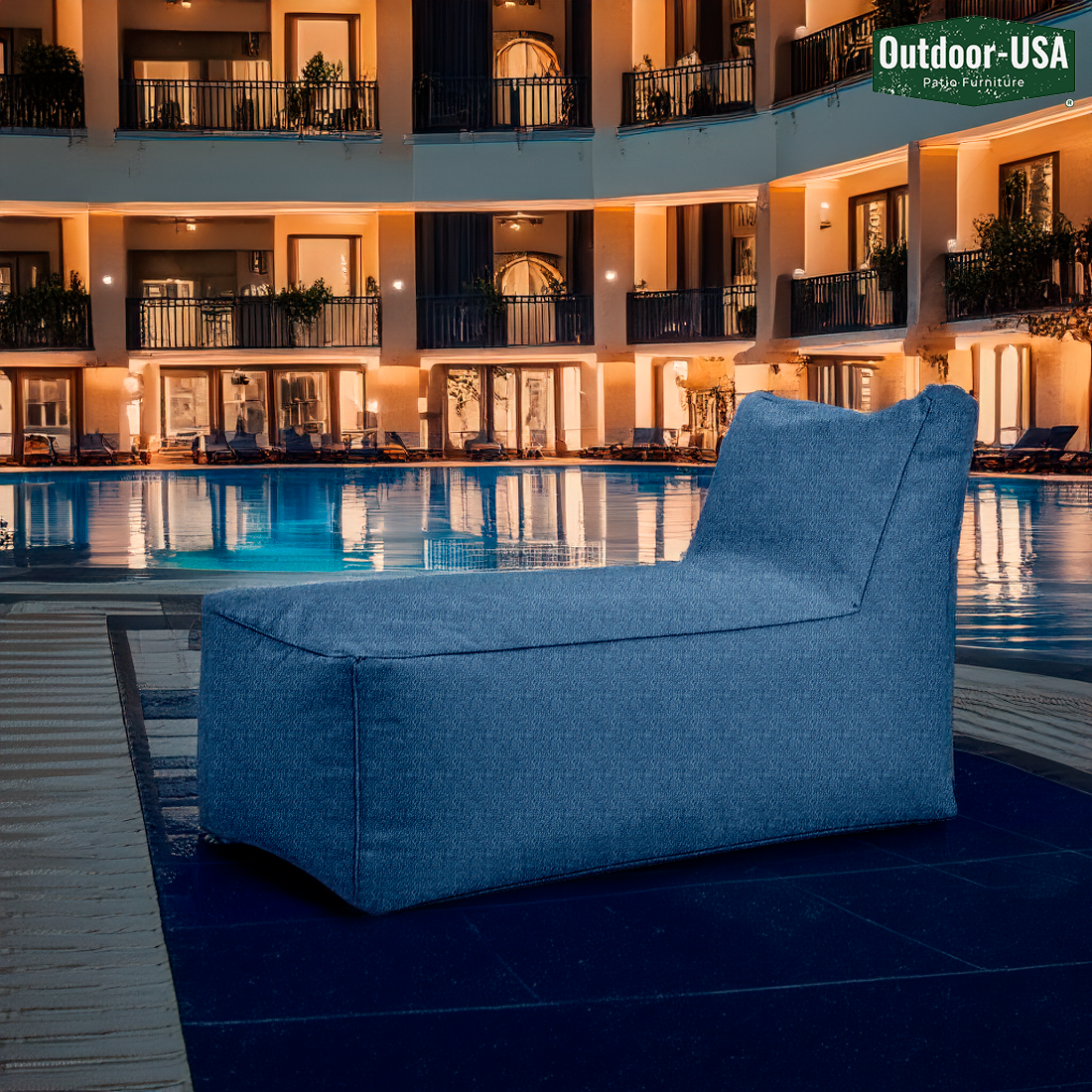 Sillón puff tipo lounger de Outdoor-USA