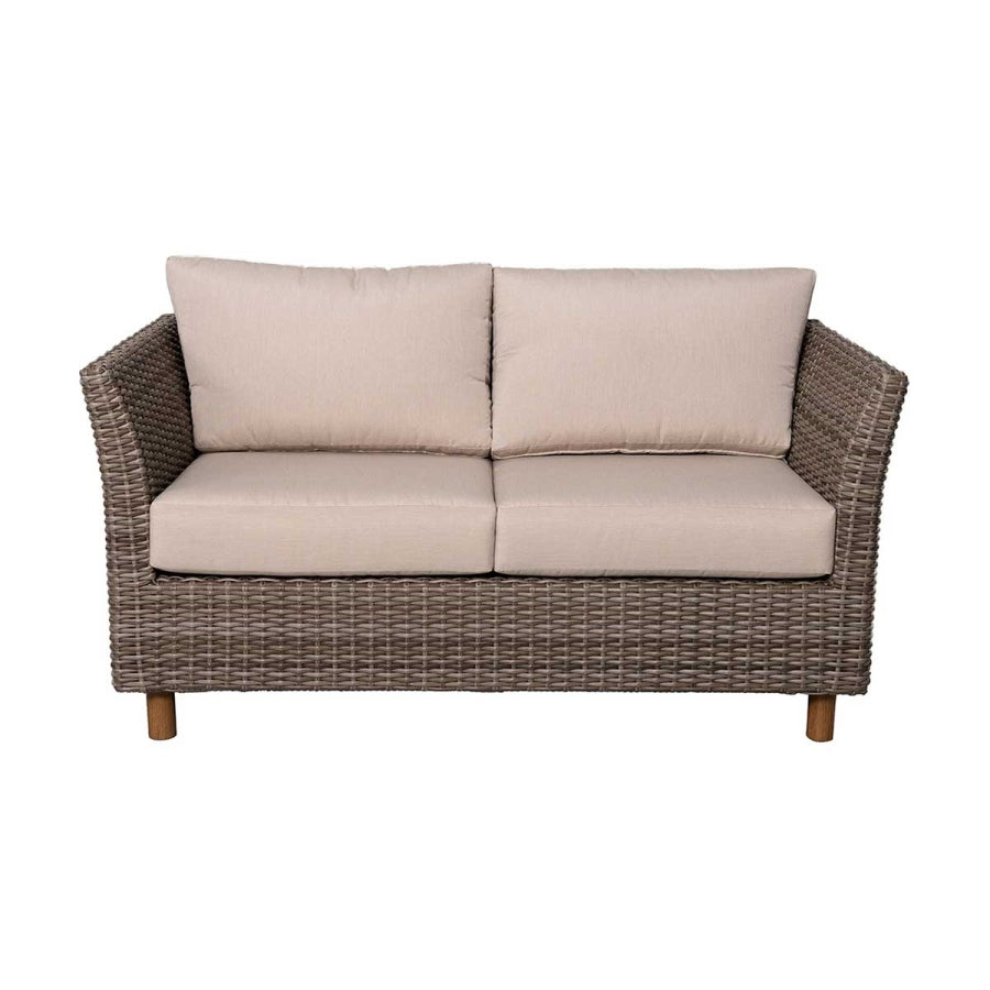 Orlando Wicker Loveseat & Coffee Table Set