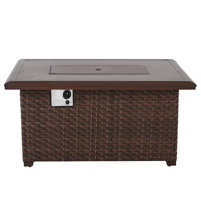 Brooks Wicker Firepit Table
