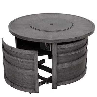 Darcy Aluminum Round Firepit Table