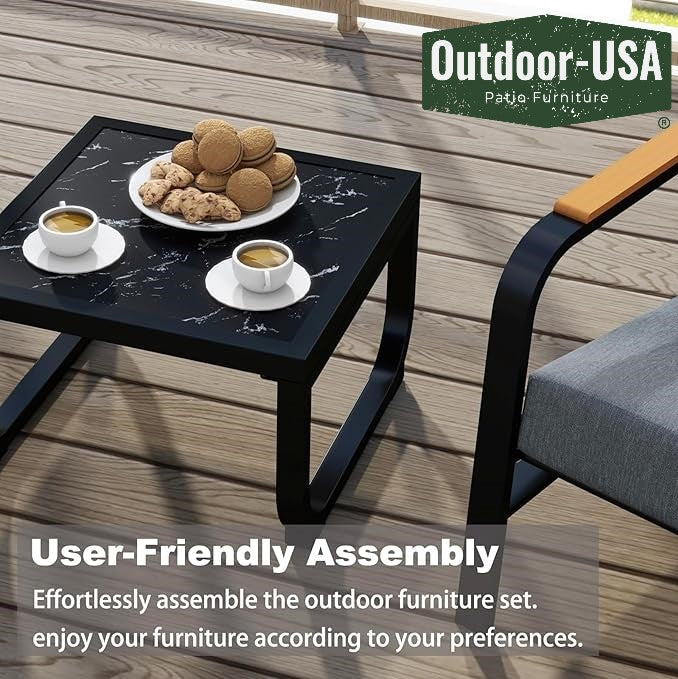 Outdoor-USA Patio Furniture Set 3 Pieces