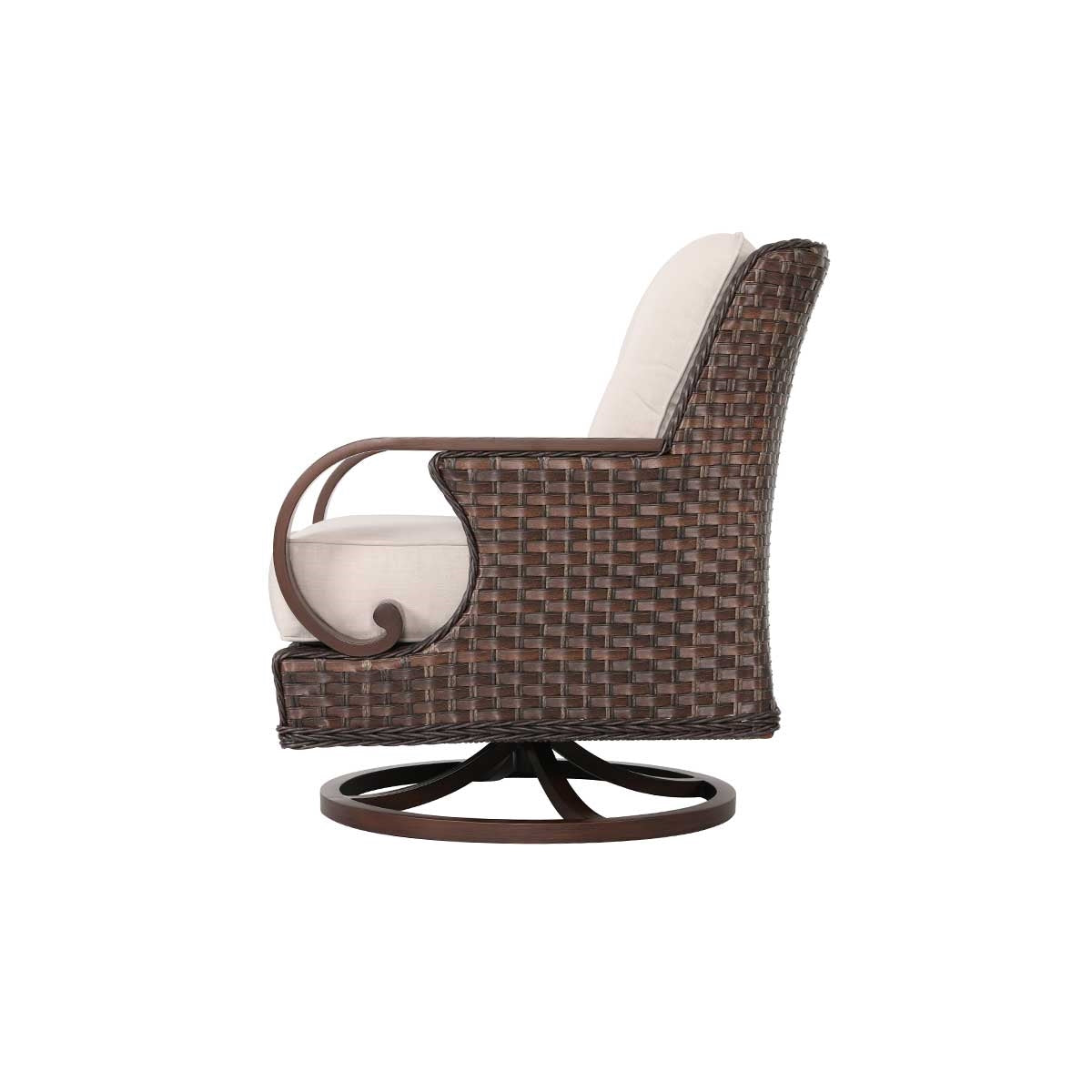 Patio Time Brooks 4-Piece Wicker Sofa Set with Swivel Rocking Chairs