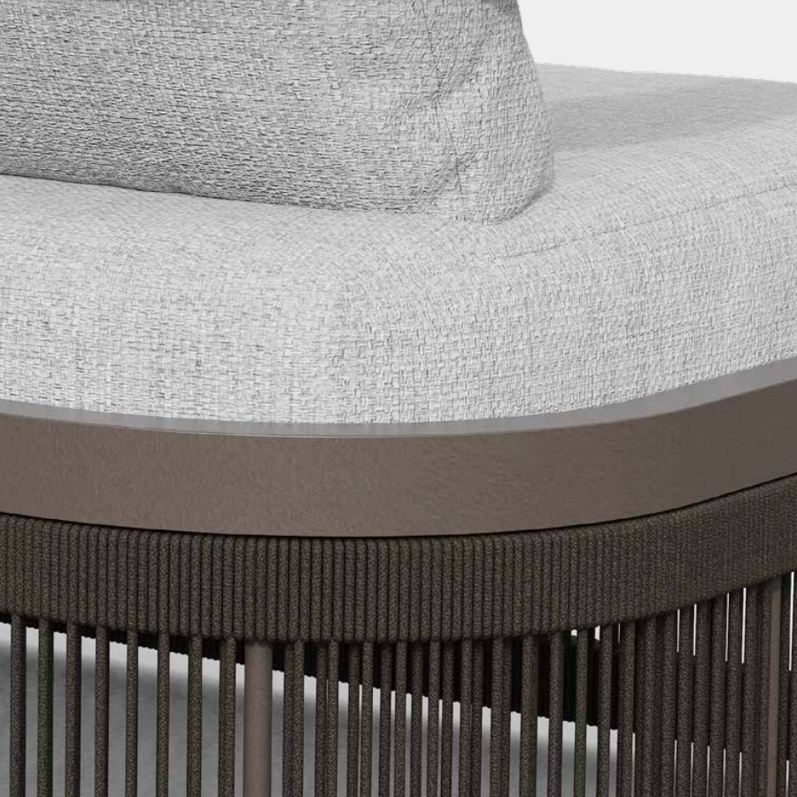 Acadia 4-Piece Aluminum Living Room Set With Swivel Chairs