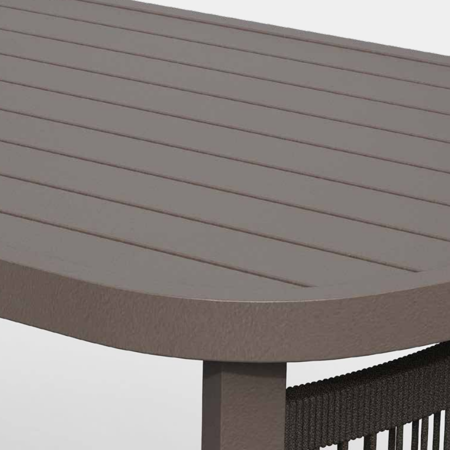 Acadia 4-Piece Aluminum Living Room Set With Swivel Chairs