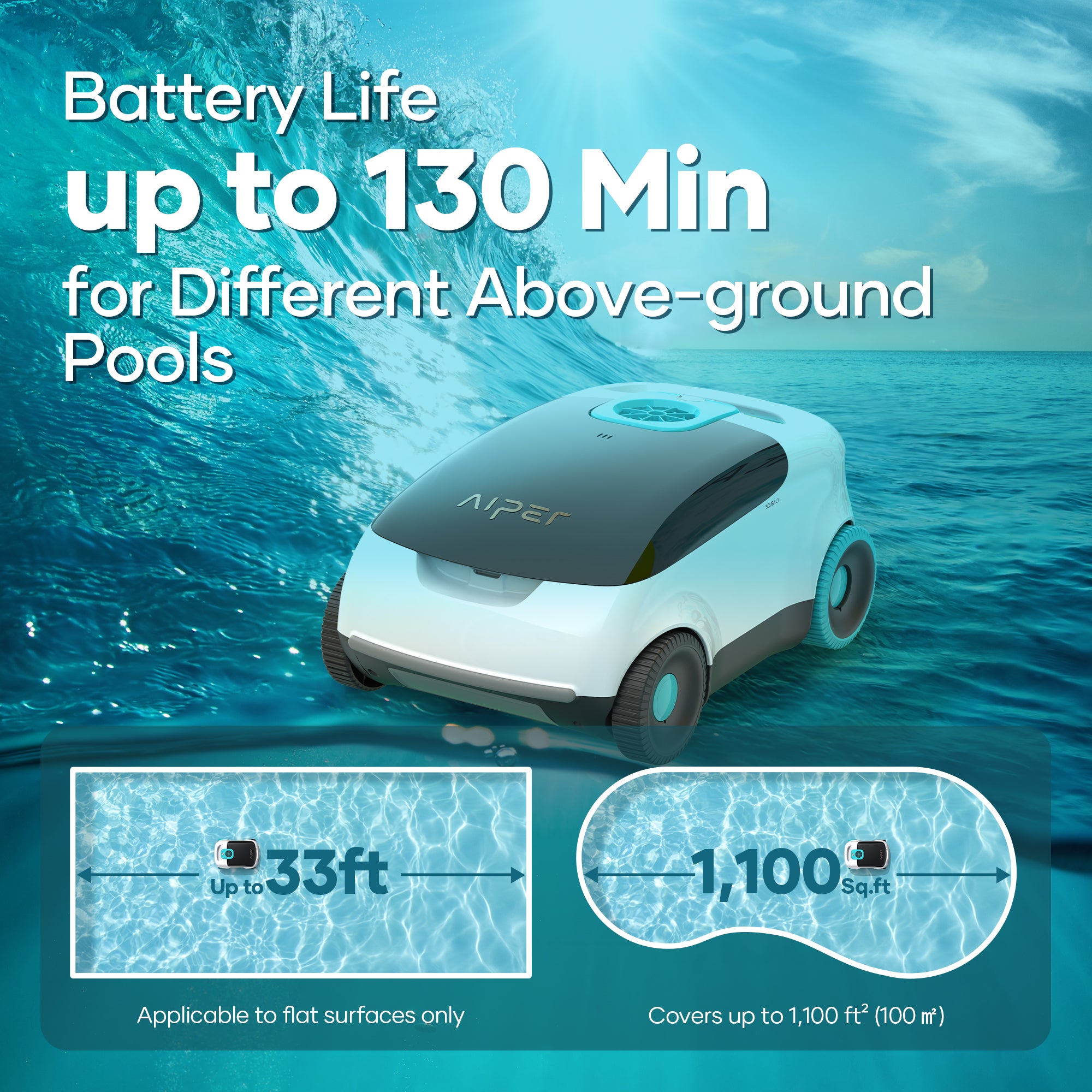 Aiper Scuba L1 Cordless Robotic Pool Cleaner