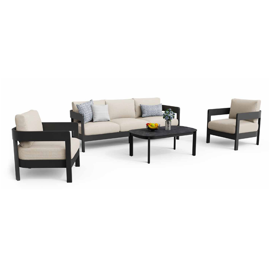 Aconcagua 4-Piece Aluminum Living Room Set