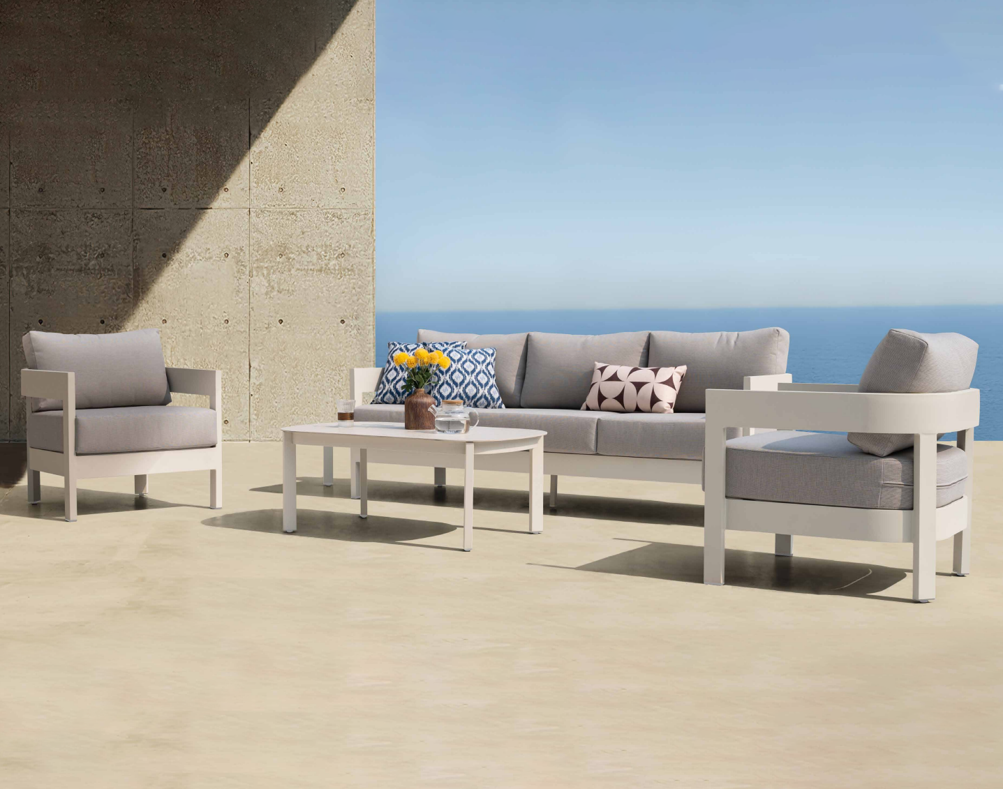 Aconcagua 4-Piece Aluminum Living Room Set