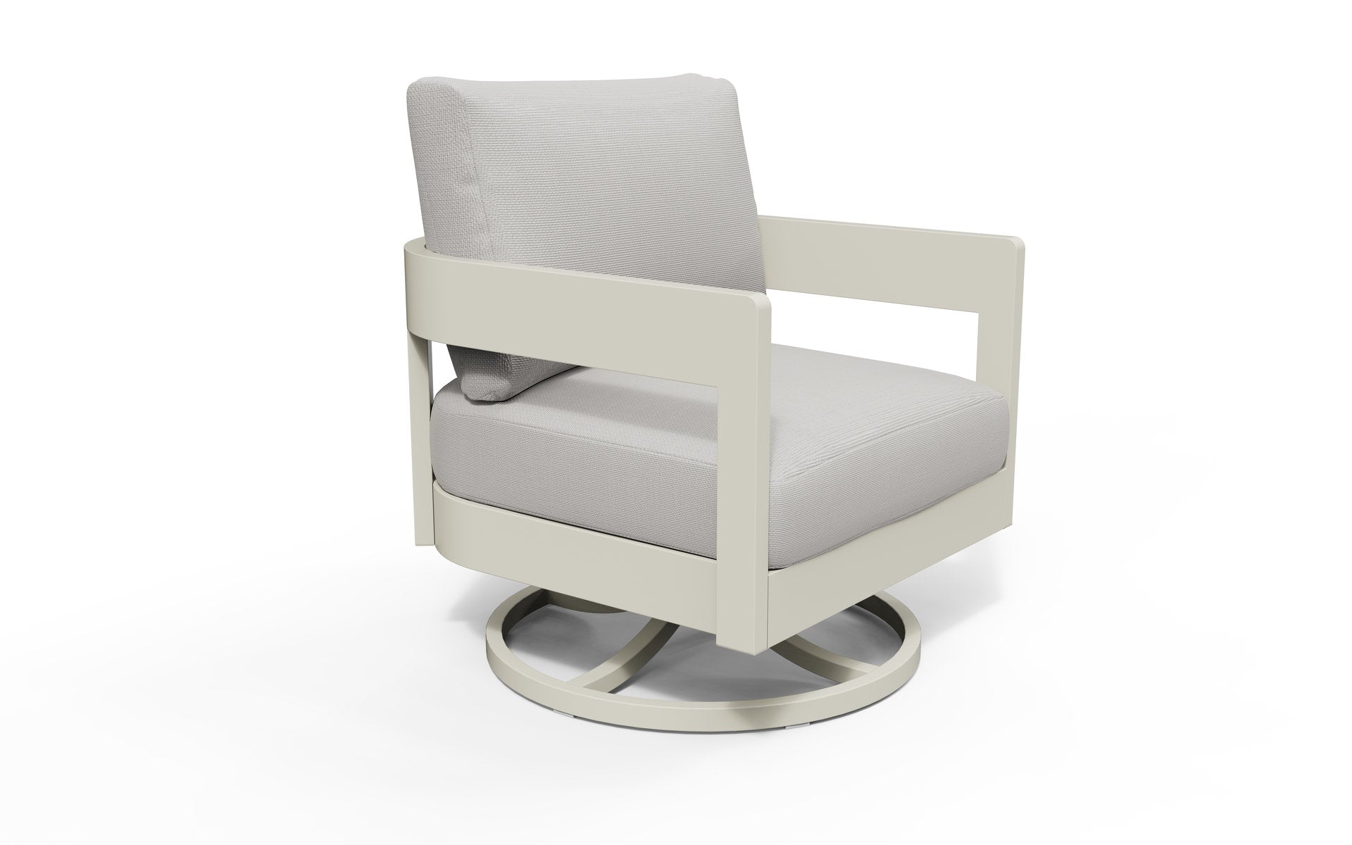 Aconcagua 4-Piece Aluminum Living Room Set With Swivel Chairs