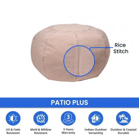 Pouf circulaire Outdoor-USA