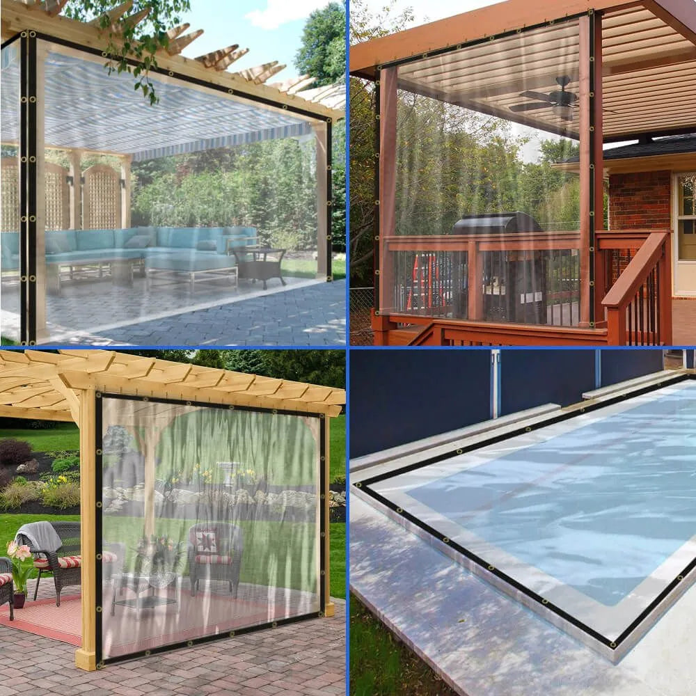 Lona de vinilo transparente de Outdoor-USA, 20 mil