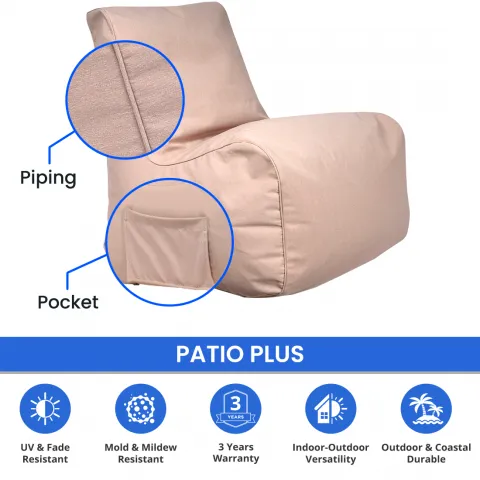 Pouf poire incurvé Outdoor-USA