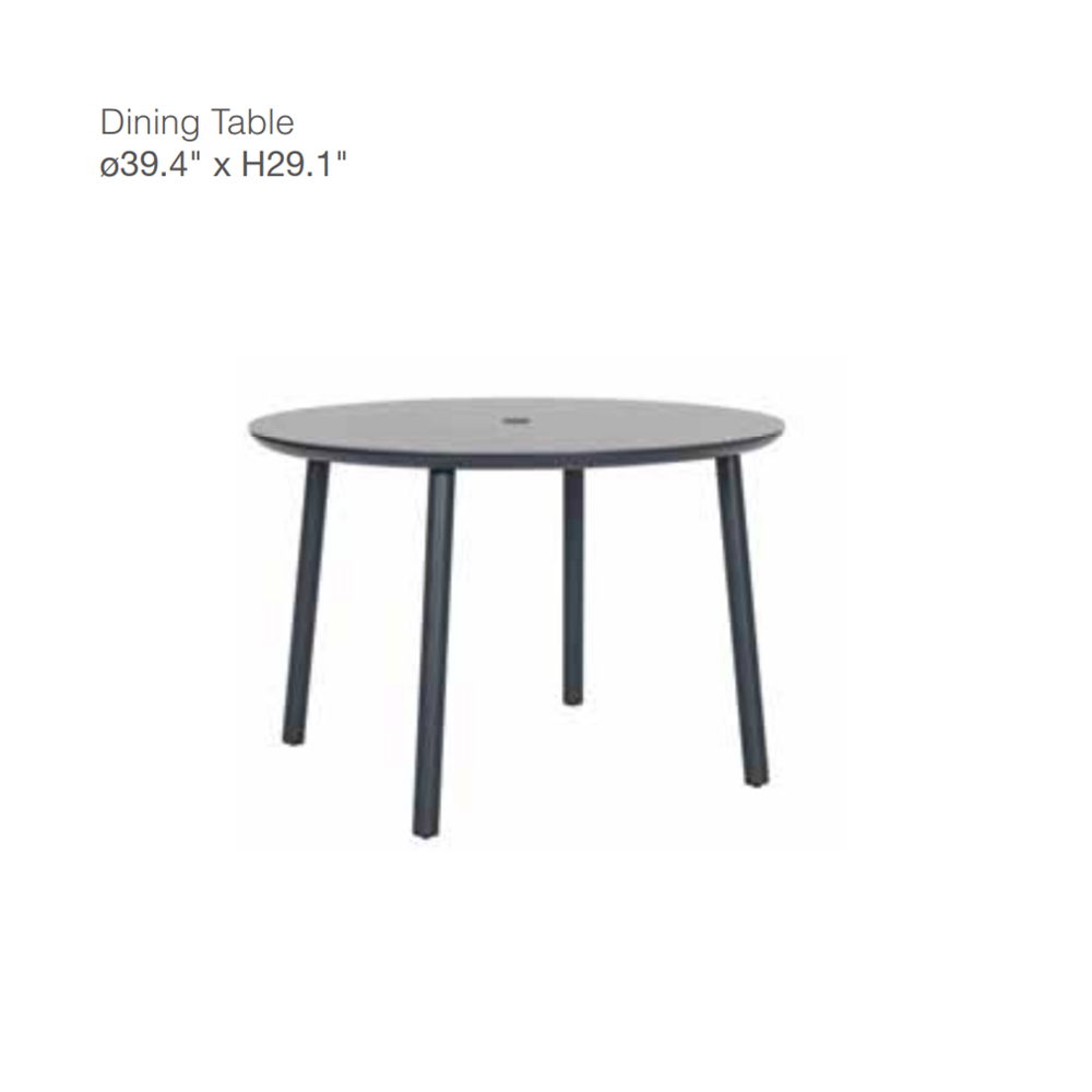 Gin 5-Piece Wicker Dining Set