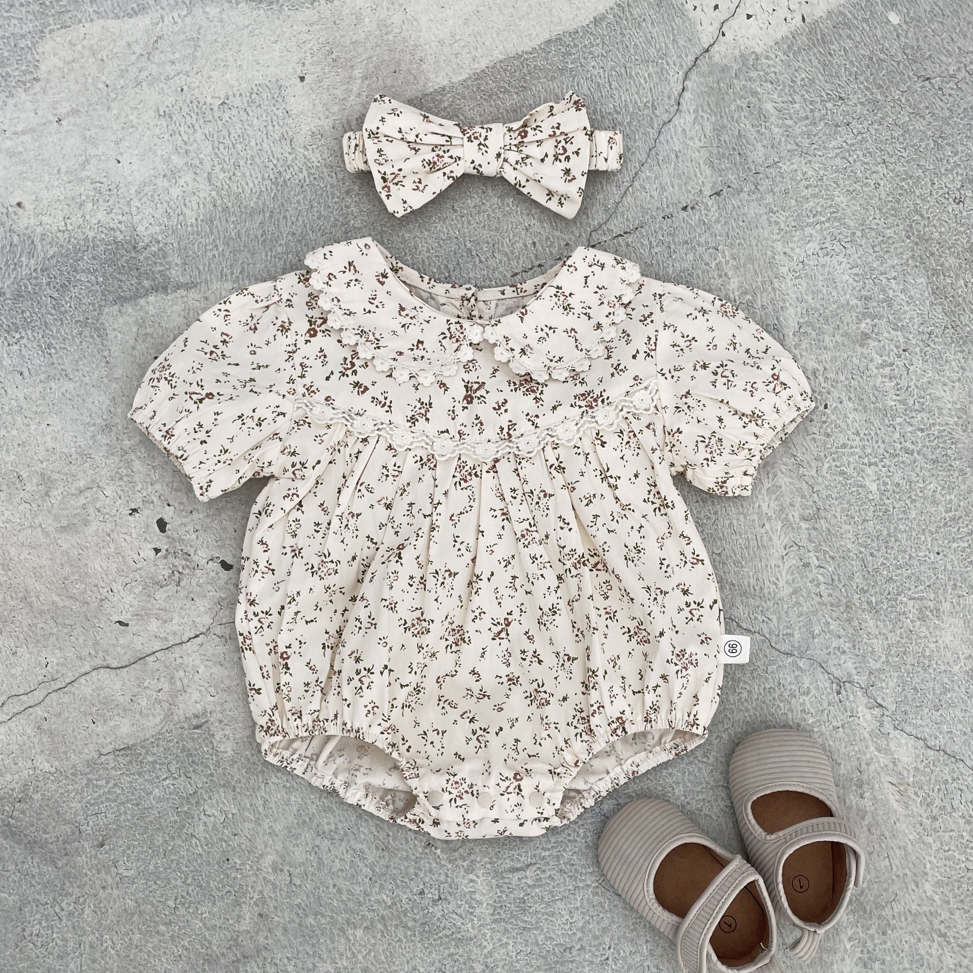 Summer Arrival Baby Girls Short Sleeves Flowers Pattern Bodysuit, MyKids-USA®, Baby & Children's One-Pieces, MyKids-USA -  -  -  -  -  -  - .