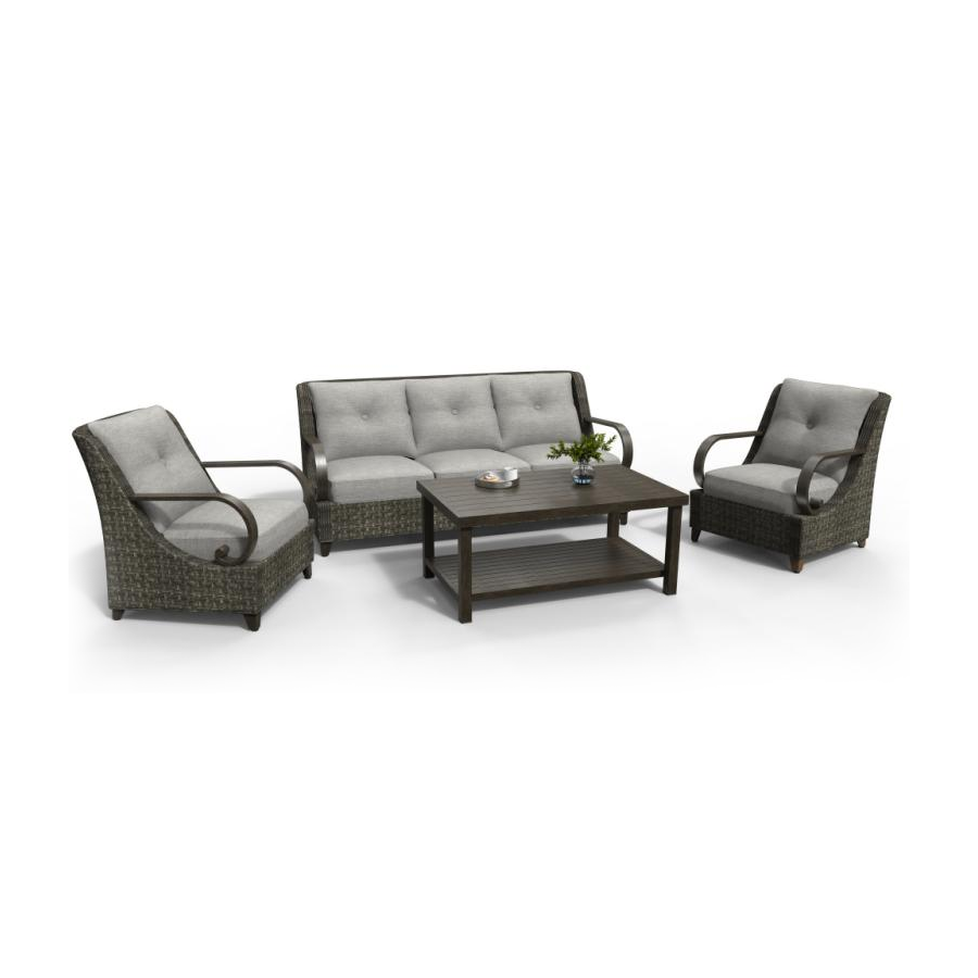 Brooks 4-Piece Aluminum Living Room Set