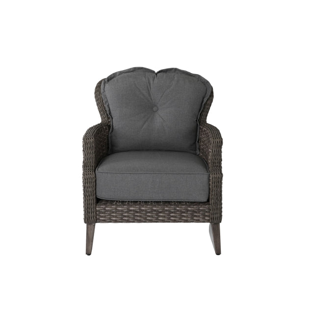 Patio Time Tenaya 4-Piece Wicker Sofa Set with Stationary Chairs