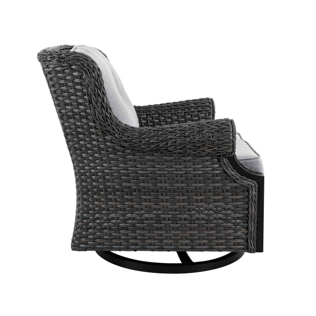 Corvus salerno outdoor wicker online rocking chair with cushions