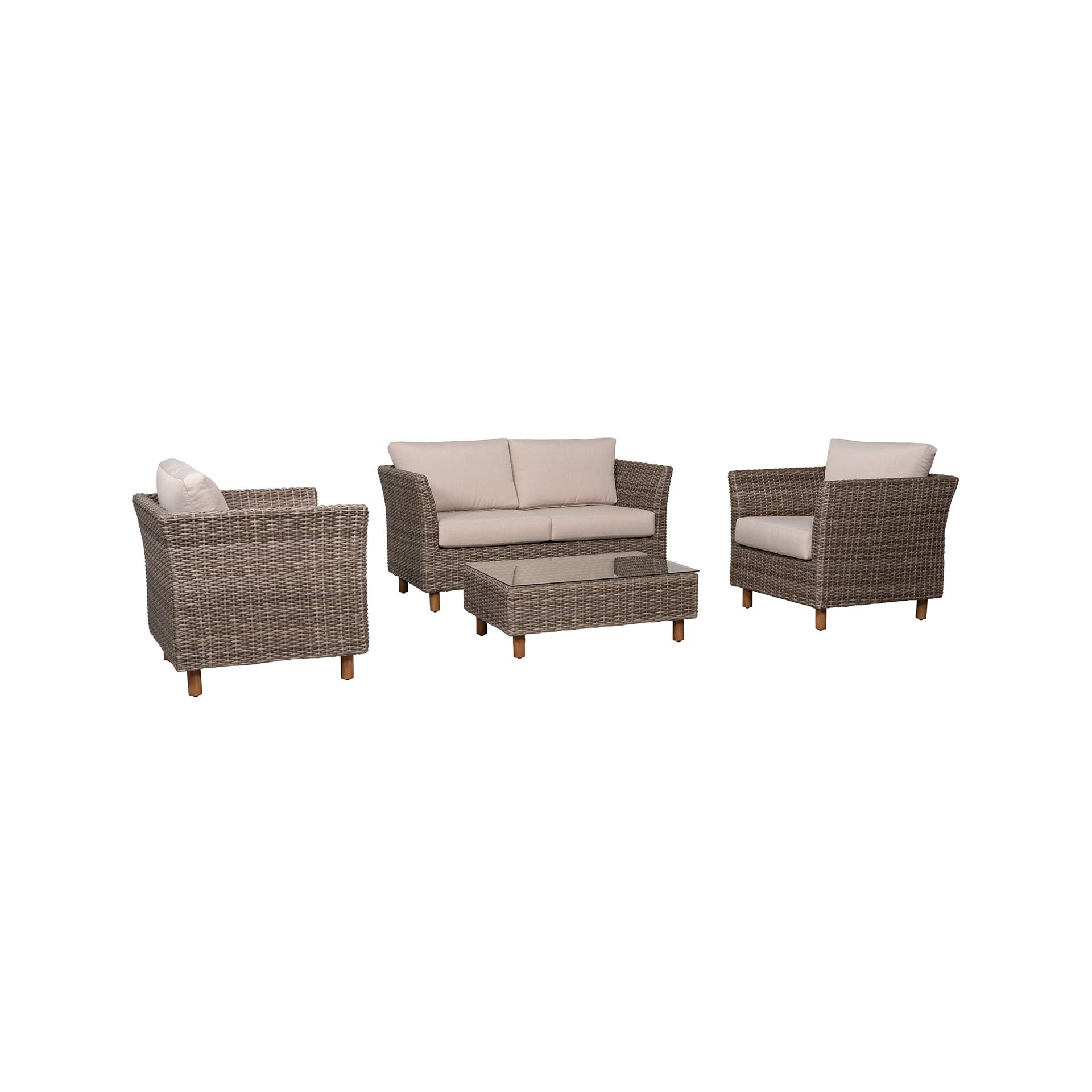 Patio Time Orlando 4 Piece Rattan Sofa Set