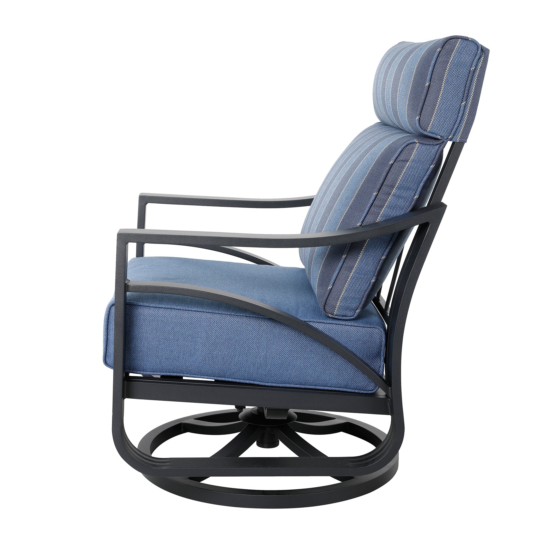 Outdoor aluminum swivel online chairs