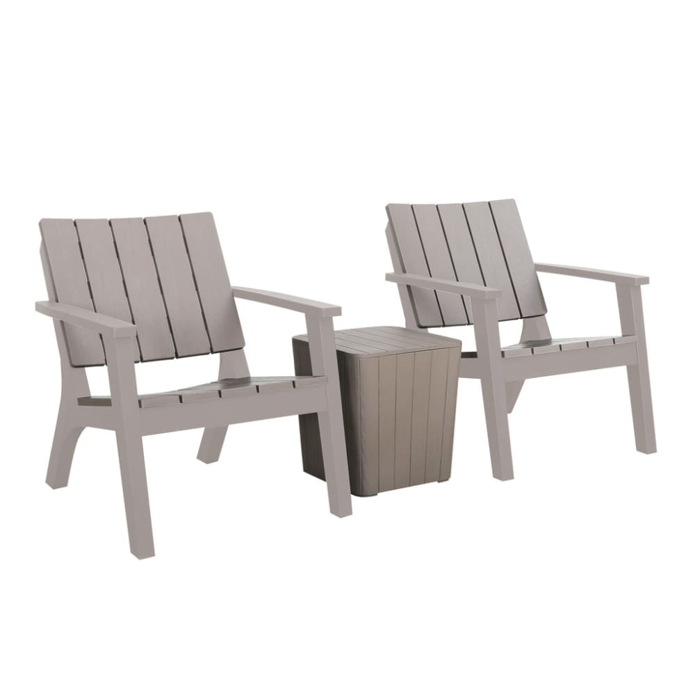 ELIAS 3 Piece Conversation Seating Set #color_Grey 